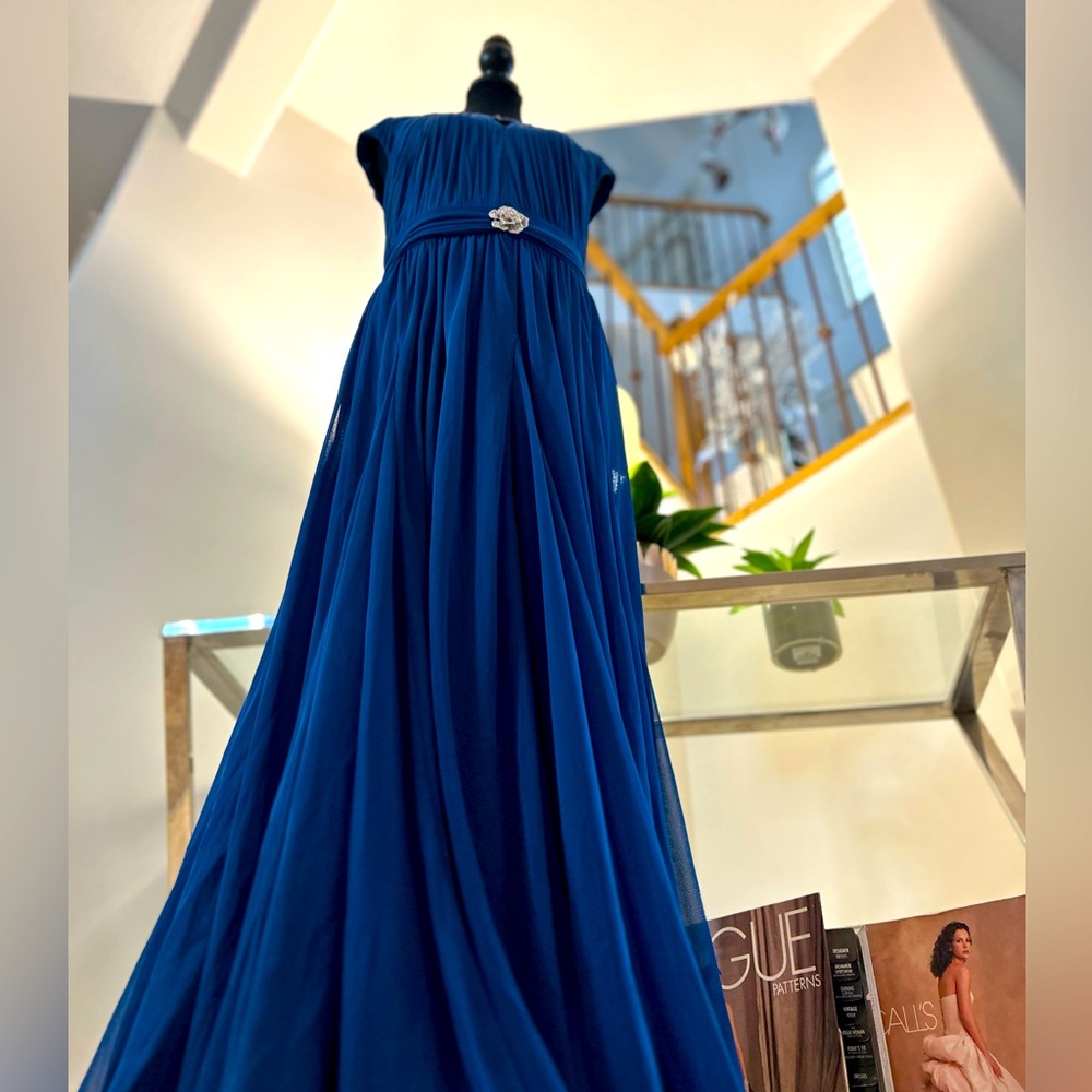 Cobalt Glamour Gown